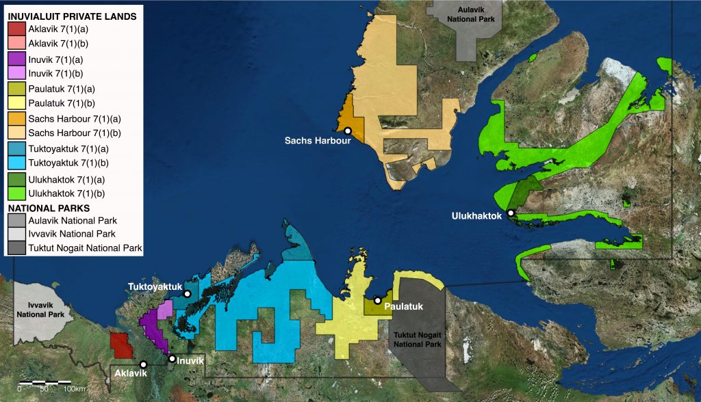 Inuvialuit Private Lands Map